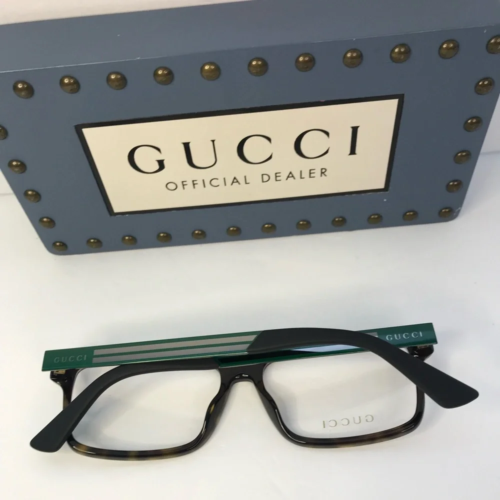 💯 - New Authentic Gucci Demo Square Men's Eyeglasses GG0692O 005 57.